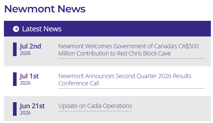 Newmont News